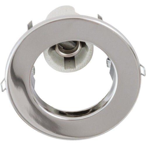 Светильник встраиваемый под лампу Е14 Хром картинка 